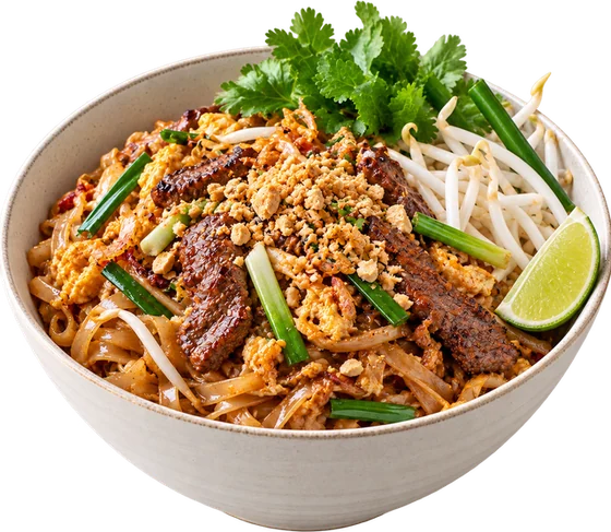 Pad Thaï au bœuf