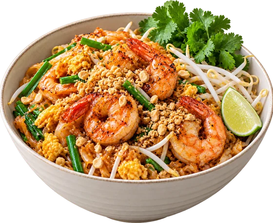 Pad Thaï aux crevettes